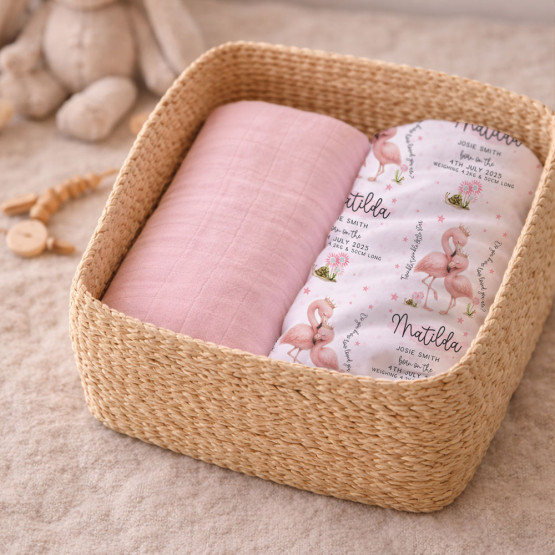 Personalised-Baby-Blanket-&-Muslin-Wrap-Set-Basket
