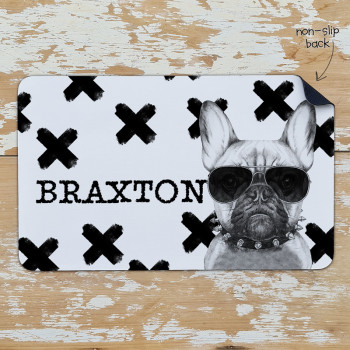 Personalised Non Slip Kids Dinner Placemats So Frenchie Dog