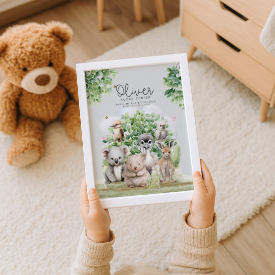 Framed Personalised Kids Wall Art
