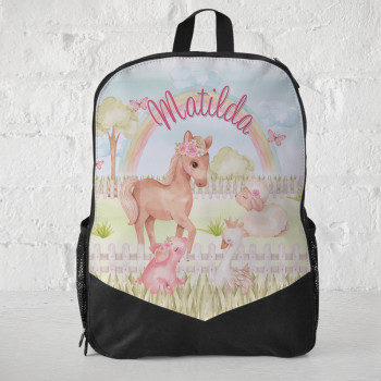 Personalised Kids Backpack Farming Sweetness