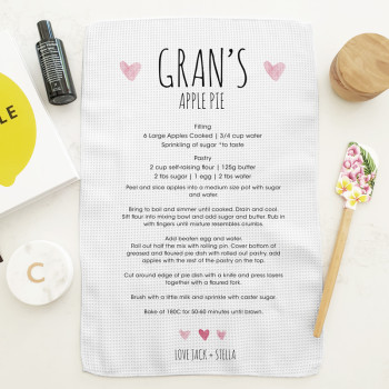 Personalised Family Recipe Kitchen Tea Towels