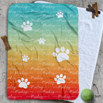 Personalised Dog Luxe Sherpa Blankets, cat blanket, dog blanket, pet blanket, dog blanket with name, kennel blanket, dog fleece blanket