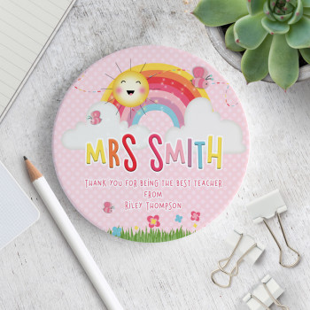 Personalised Ceramic Teachers Coasters