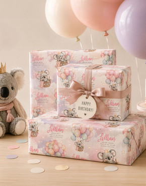 Personalised Kids Birthday Wrapping Paper