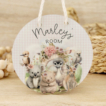 Personalised Kids Round Door Signs