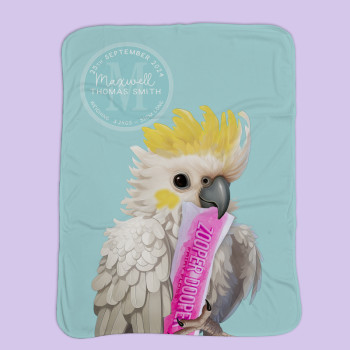 Personalised Australian Animal Baby Blankets
