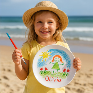 Design Your Own Personalised Plate Kids Art On A Plate