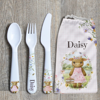 Personalised Melamine Kids Cutlery Sets