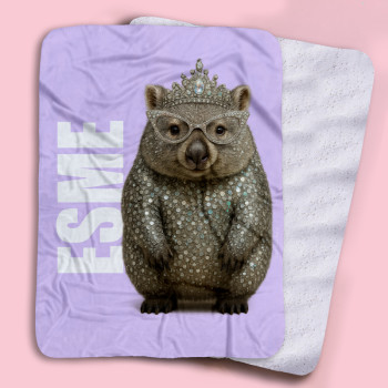 Glitter Fleece Personalised Kids Australian Animal Blankets