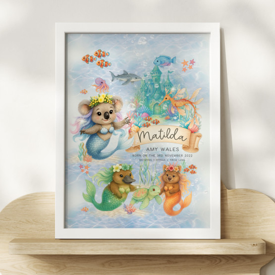 Personalised-Kids-A4-Framed-Art-Prints