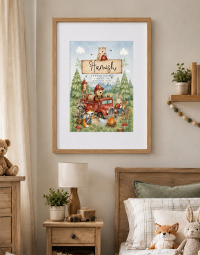 Framed Personalised Kids Wall Art