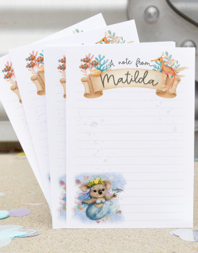 Personalised Kids Notepaper Packs
