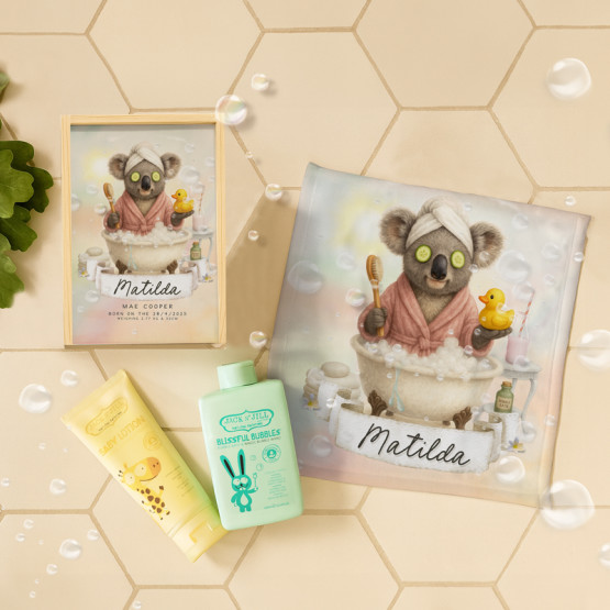 Personalised-baby-&-Bath-Set