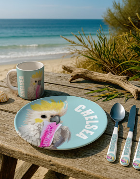 Personalised Melamine Adults Dinner Set