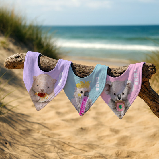 Australian Animal Baby Bib Gift Set