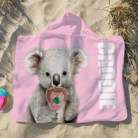 Personalised Kids Hooded Beach Towel Snuggies