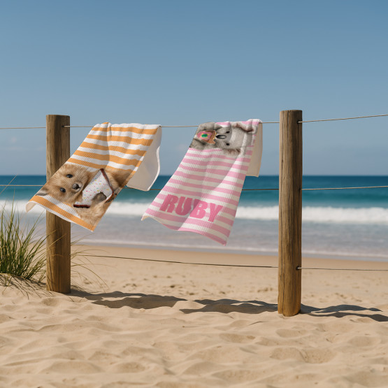 Personalised-Kids-Sand-Free-Towels-Fence