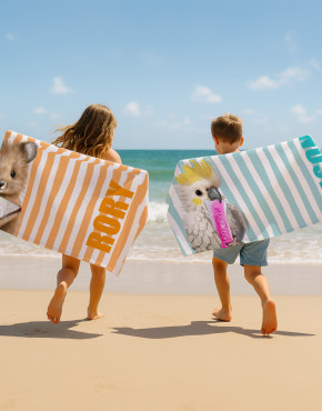 Personalised Kids Sand Free Beach Towels