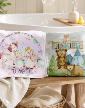 Personalised Kids Face & Body Washers