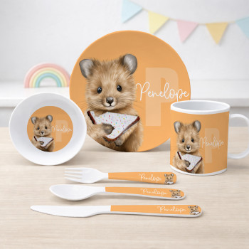Personalised Aussie Animal Kids Dinner Sets