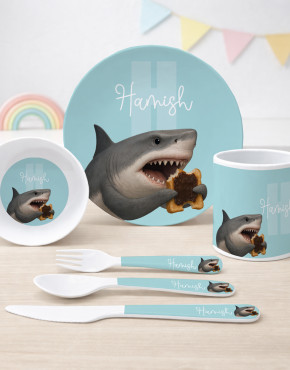 Personalised Aussie Animal Kids Melamine Dinner Sets