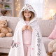 Personalised Kids Hooded Fleece Blanket