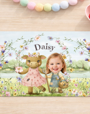 Let's Face It Personalised Kids Custom Face Placemat