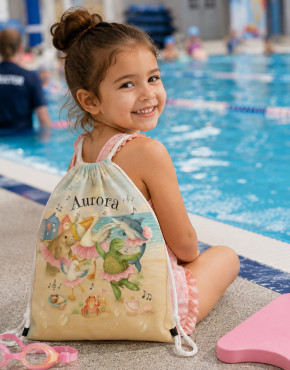 Personalised Kids School Swim & Beach Bag