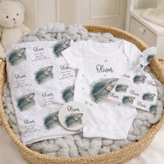 Personalised Welcome Little One Luxe Newborn Gift Box