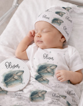 Personalised Welcome Little One Luxe Newborn Gift Box