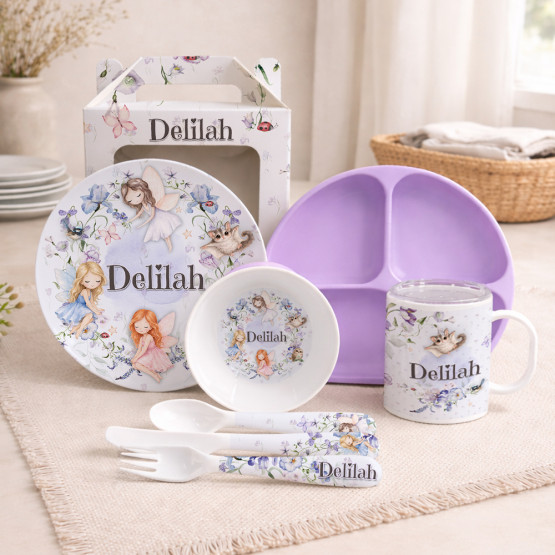 Grow With Me Personalised Kids Dinner Set