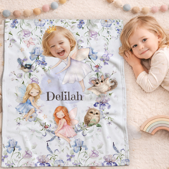 Let's Face It Personalised Kids Custom Face Blankets