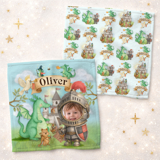 Let's Face It Personalised Kids Custom Face Washer Set