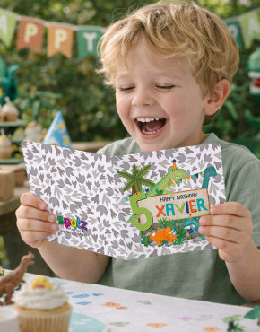 Personalised Kids Brithday Card - Add Any Age