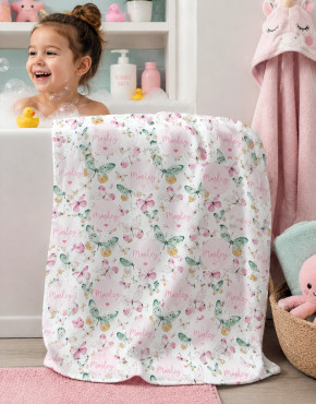 Personalised Kids Bath Towels With A Custom Name