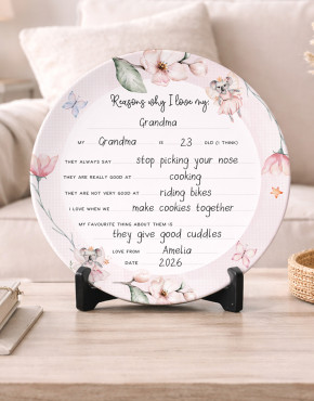 Personalised “Reasons I Love You” Plate