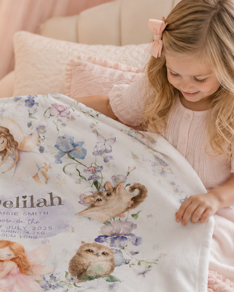 Personalised fleece blankets