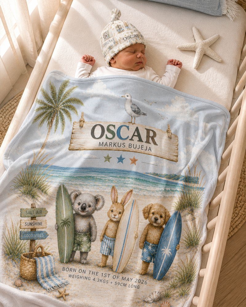 Personalised baby blankets