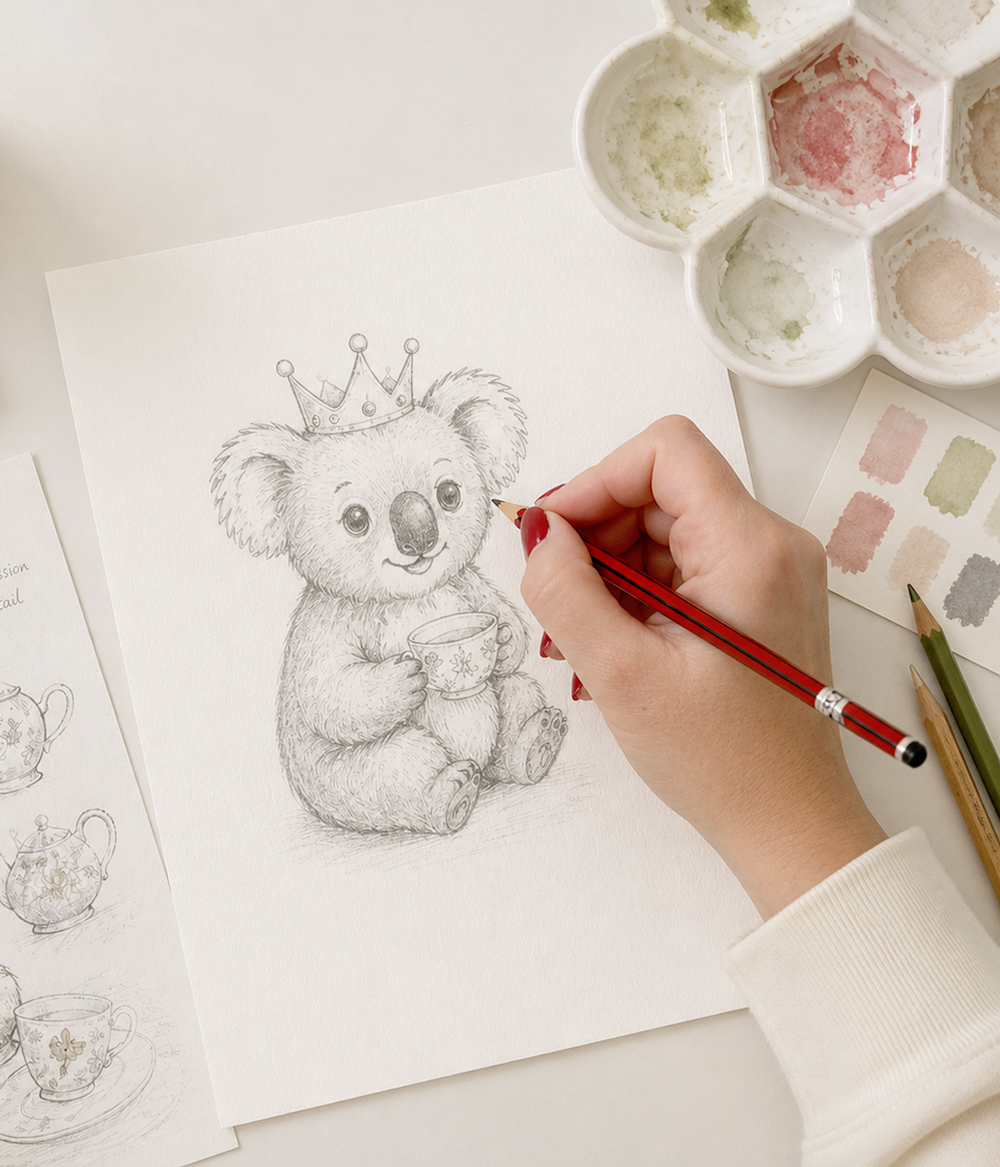 Hand illustrated personalised gifts by SPATZ