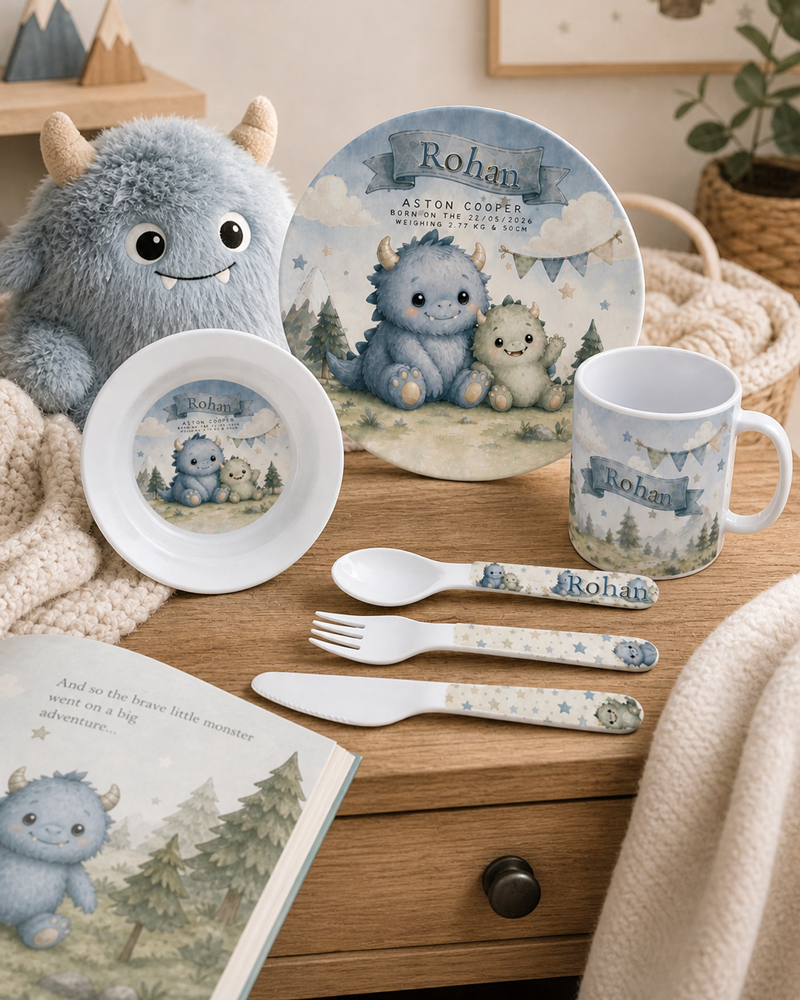 Personalised kids dinner sets
