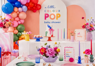 colour pop baby shower theme ideas