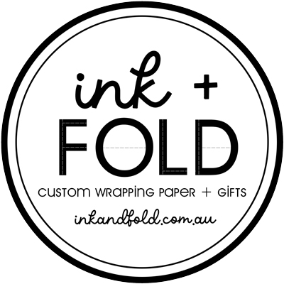 Ink & Fold custom wrapping paper and gifts